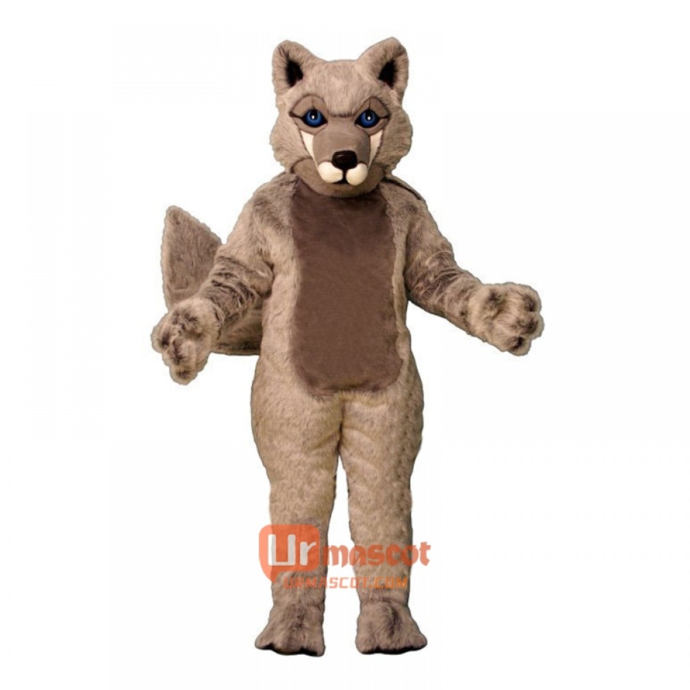 Roger Wolf Mascot Cartoon Costume