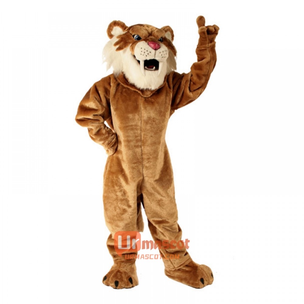 Sabretooth Tiger Cartoon Costume Mascot