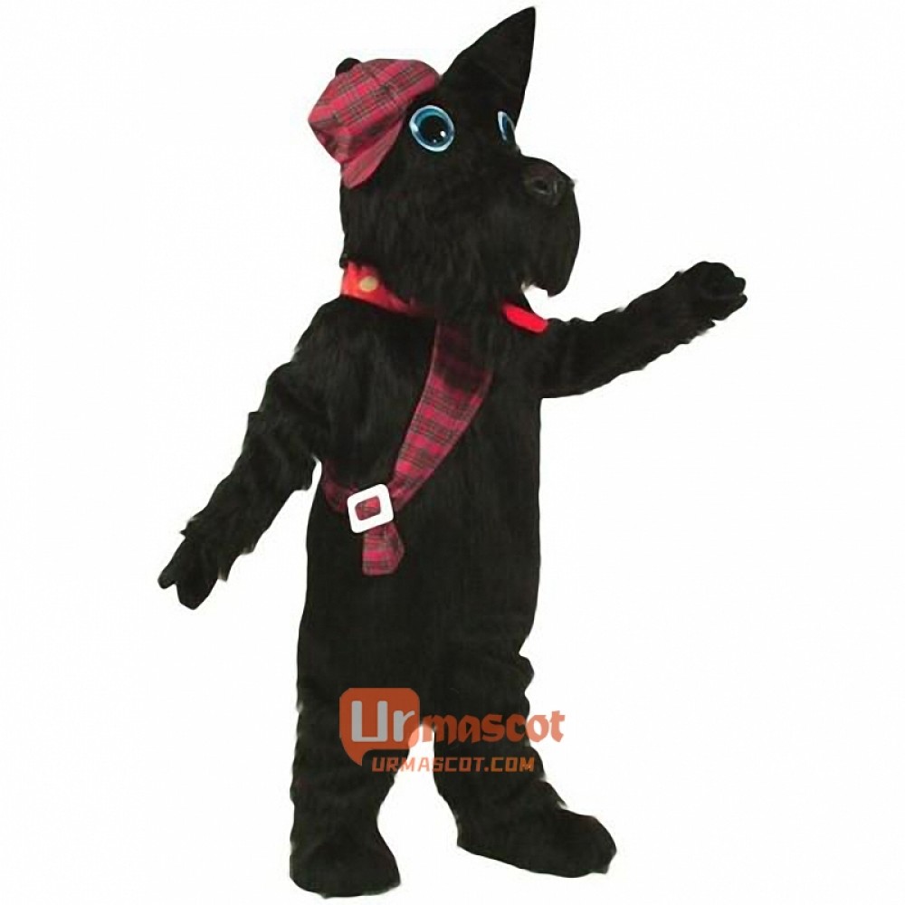 Scotty Dog Cartoon Mascot Costume