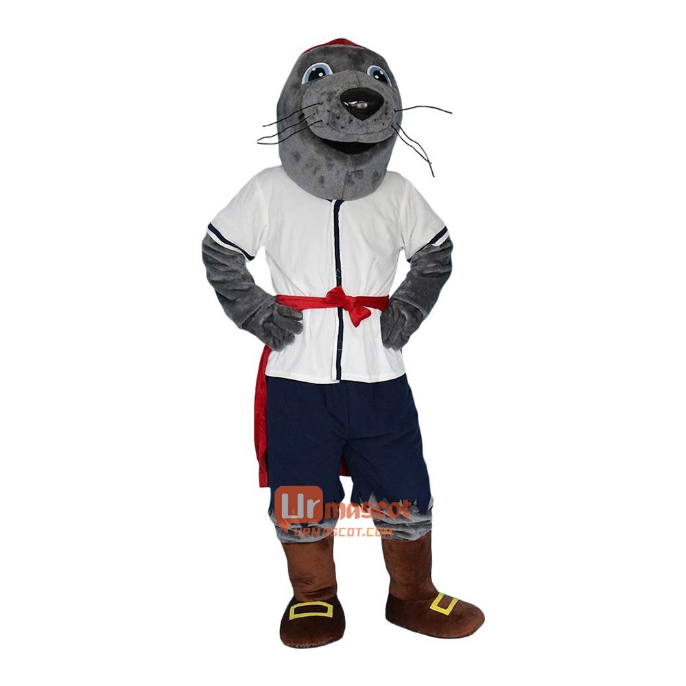 Sea Lion Seal Walrus Cartoon Mascot Costume Plush with Mask
