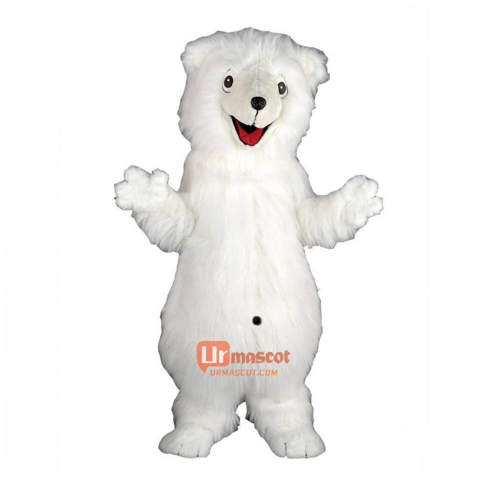 Shaggy Polar Bear Custom Cartoon Mascot Costume