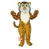 Shy Tiger Cartoon Costume Mascot