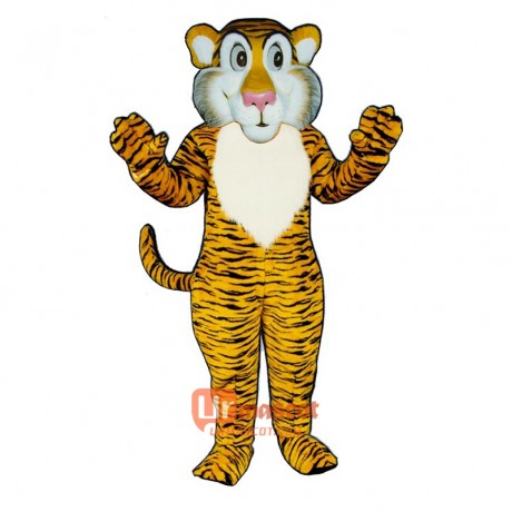 Shy Tiger Cartoon Costume Mascot