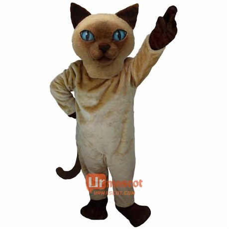 Siamese Cat Cartoon Mascot Costume
