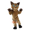 Siamese Cat Cartoon Mascot Costume Plush with Mask