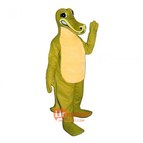 Sneering Crocodile Cartoon Costume Mascot