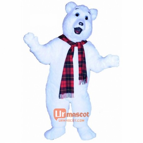 Snow Bear Cartoon Mascot Costume Cosplay Outfits
