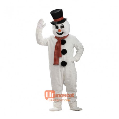 Snowman Mascot Costume Cosplay Outfits