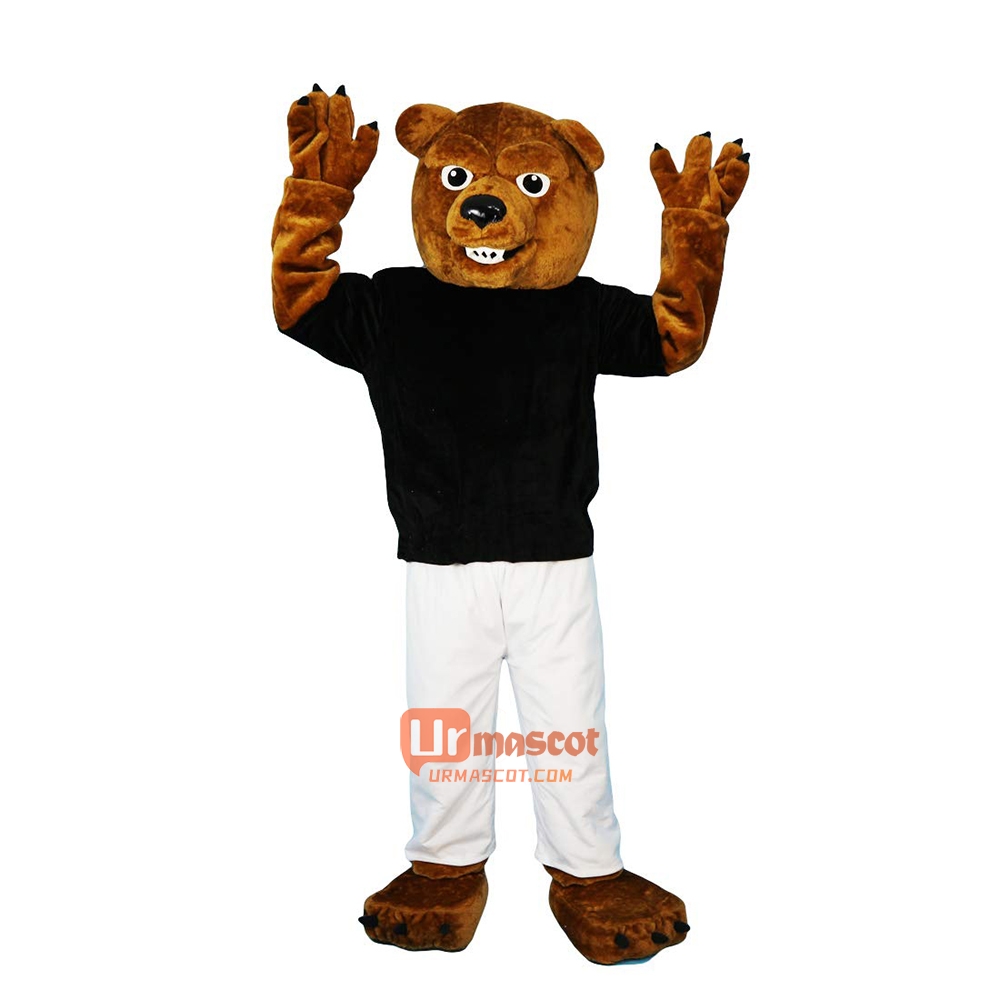 Sport Bear Cartoon Mascot Costume Plush with Mask