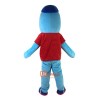 Sport Blue Dolphin Cartoon Mascot Costume Plush with Mask
