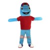 Sport Blue Dolphin Cartoon Mascot Costume Plush with Mask