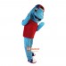 Sport Blue Dolphin Cartoon Mascot Costume Plush with Mask