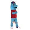 Sport Blue Dolphin Cartoon Mascot Costume Plush with Mask