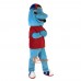 Sport Blue Dolphin Cartoon Mascot Costume Plush with Mask