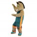 Sport Brown Horse Cartoon Mascot Costume Plush with Mask