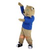Sport Cat Tiger Leopard Cartoon Mascot Costume Plush with Mask