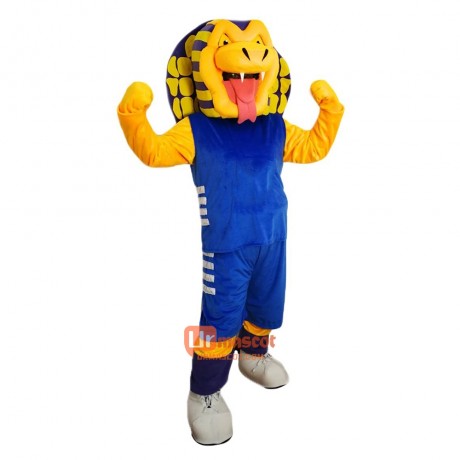 Sport Cobra Cartoon Mascot Costume Plush with Mask