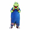 Sport Green Crocodile Cartoon Mascot Costume Plush with Mask