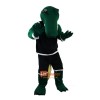 Sport Green Crocodile Cartoon Mascot Costume Plush with Mask
