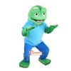 Sport Green Frog Cartoon Mascot Costume Plush with Mask
