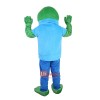 Sport Green Frog Cartoon Mascot Costume Plush with Mask