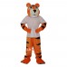 Sport Orange Tiger Cartoon Mascot Costume Plush with Mask