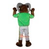 Sport Sheep Goat Cartoon Mascot Costume Plush with Mask