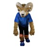 Sport Sheep Goat Cartoon Mascot Costume Plush with Mask
