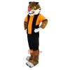 Sport Tiger Cartoon Mascot Costume Plush with Mask