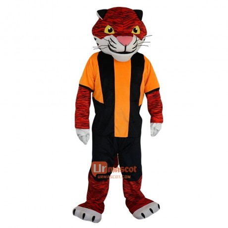 Sport Tiger Cartoon Mascot Costume Plush with Mask