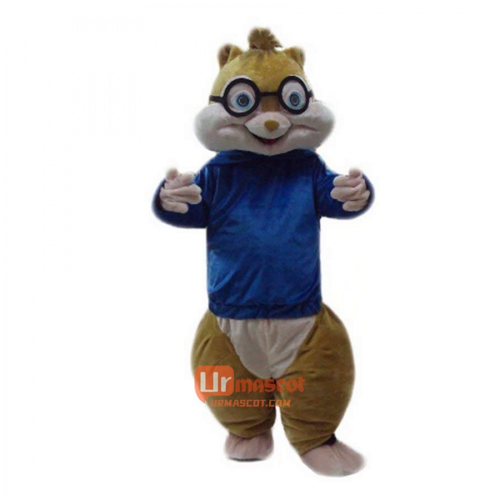 Squirrel Cartoon Mascot Costume Plush with Mask