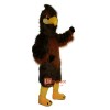 Strong Brown Eagle Cartoon Mascot Costume Plush with Mask
