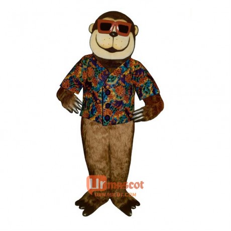 Swinging Ape Cartoon Costume Mascot