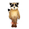 Tan Robbie Raccoon Cartoon Costume Mascot