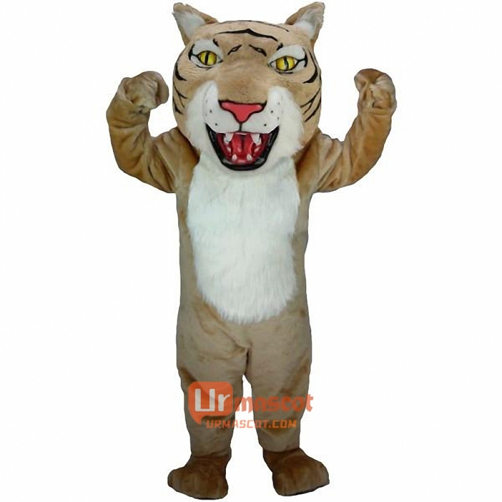 Tan Wildcat Lightweight Cartoon Mascot Costume