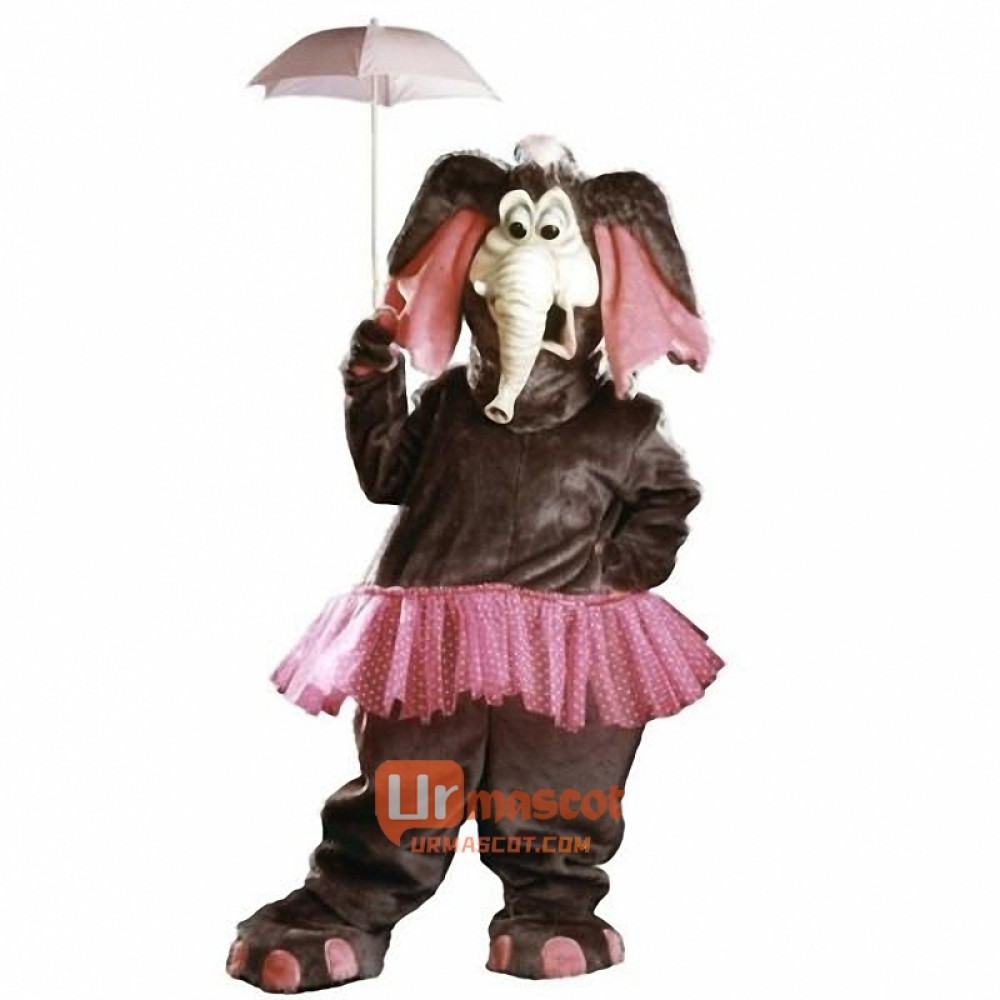 Tickles the Elephant Cartoon Mascot Costume