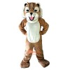 Tiger Wildcat Cartoon Mascot Costume Plush with Mask