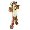 Tiger Wildcat Cartoon Mascot Costume Plush with Mask