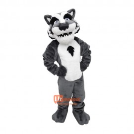 Timber Wolf Cartoon Mascot Costume
