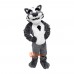 Timber Wolf Cartoon Mascot Costume