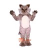 Timber Wolf Mascot Cartoon Costume