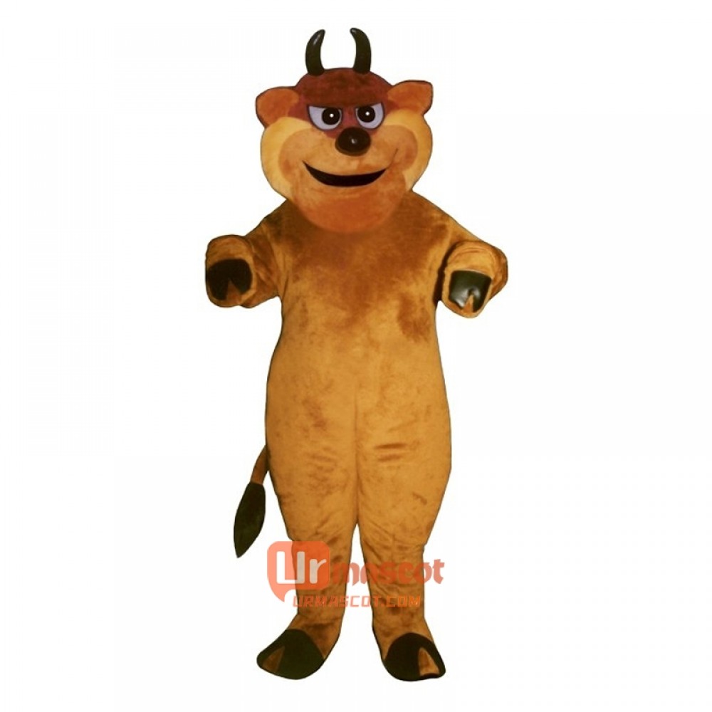 Tough Bull Cartoon Costume Mascot