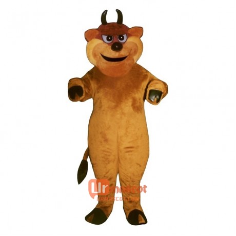 Tough Bull Cartoon Costume Mascot