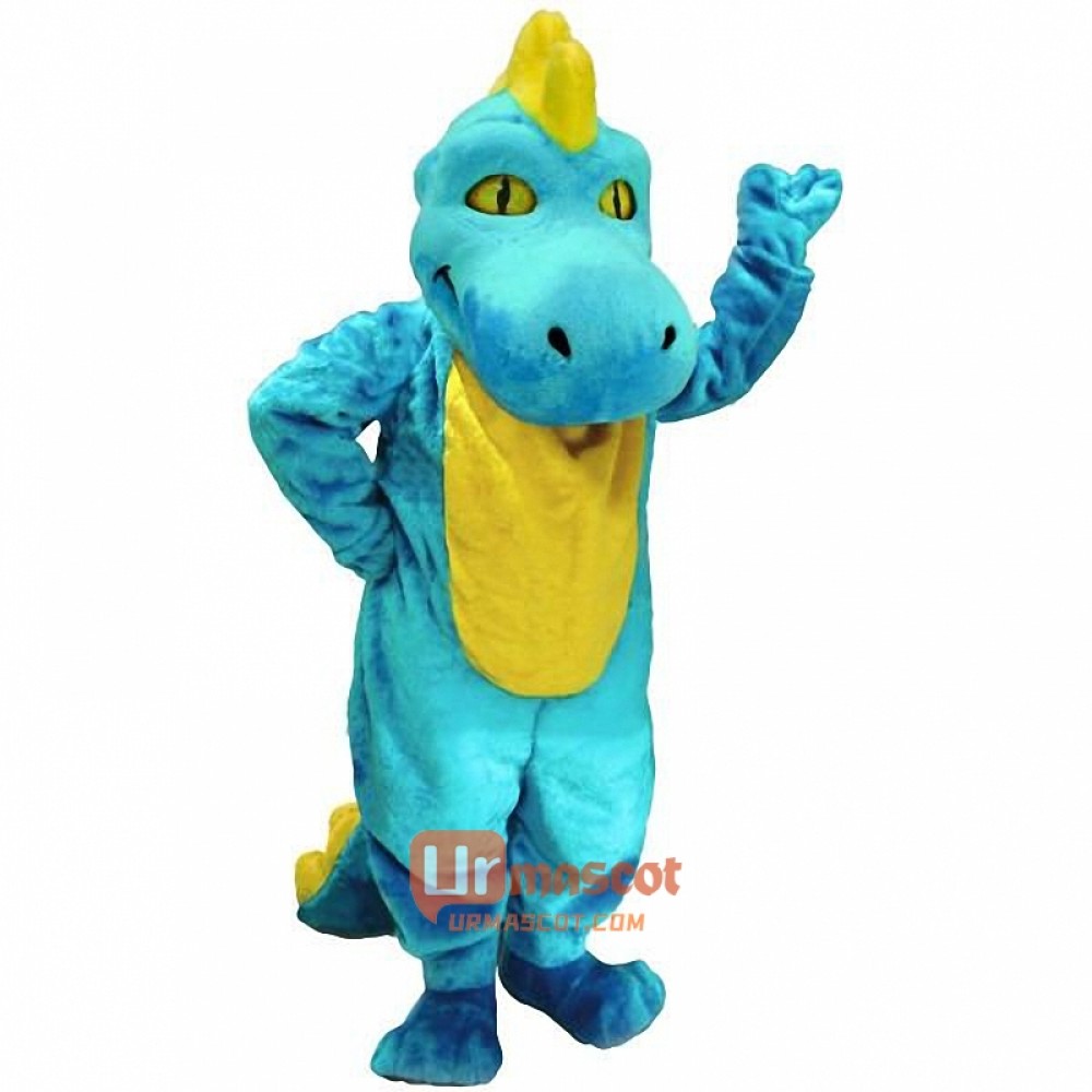 Turquoise Dino Lightweight Cartoon Mascot Costume