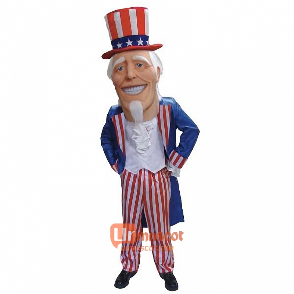 Uncle Sammy Cartoon Mascot Costume