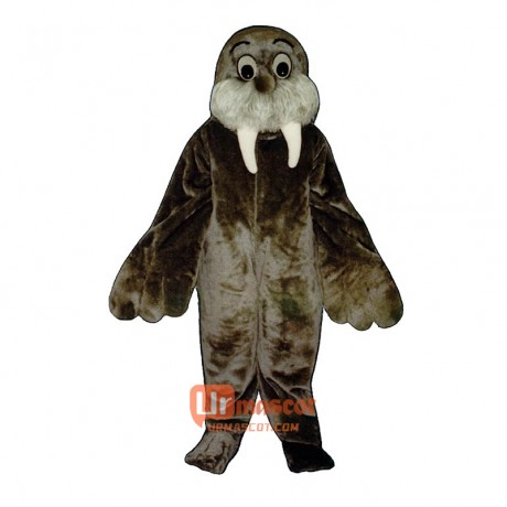 Wally Walrus Cartoon Costume Mascot