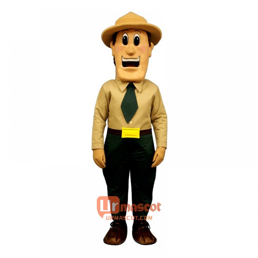 Warden Walt Cartoon Costume Mascot
