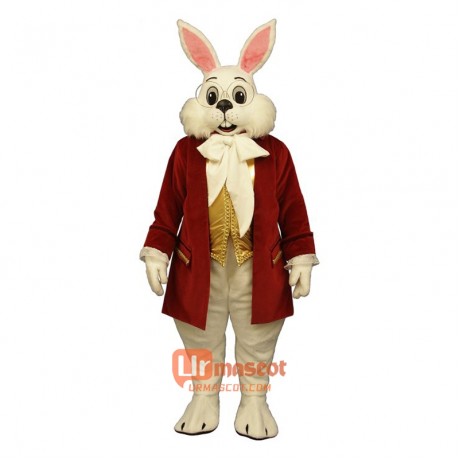 Wendell Rabbit-Red Cartoon Costume Mascot