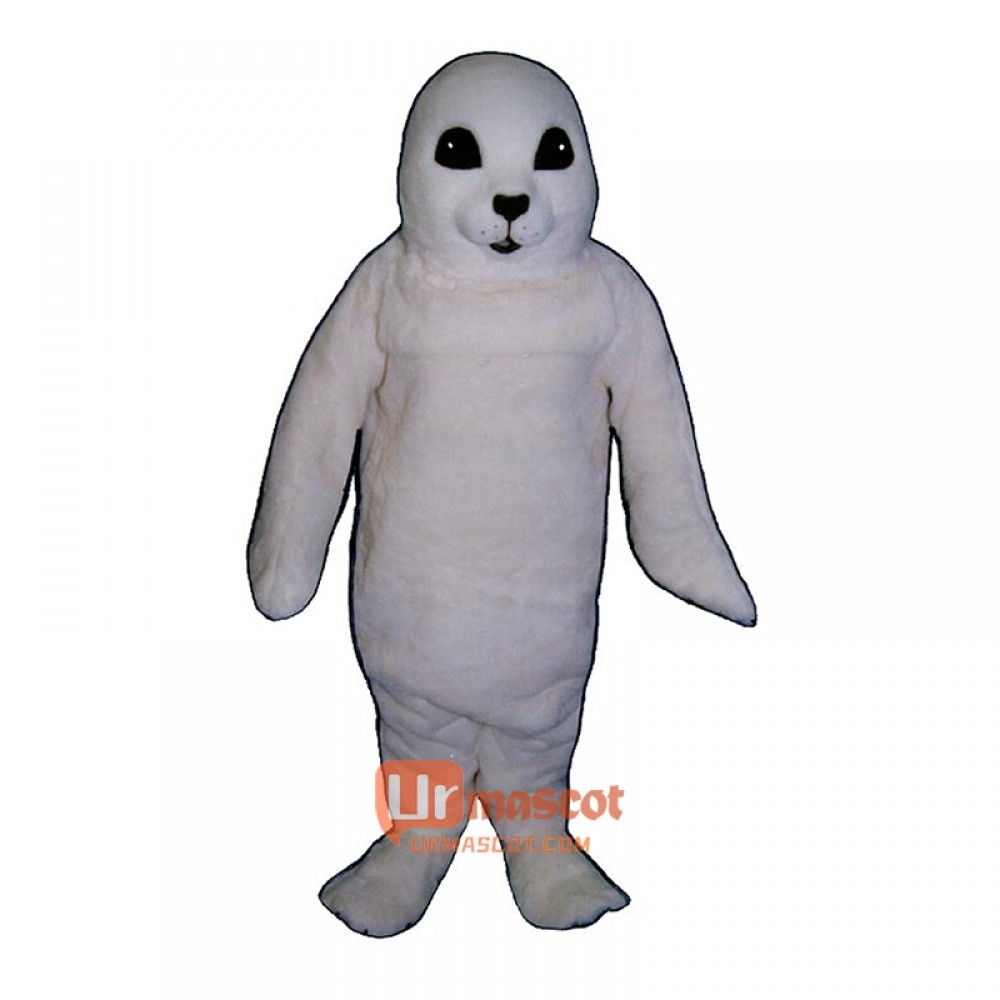 White Baby Seal Cartoon Costume Mascot