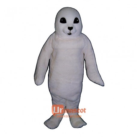 White Baby Seal Cartoon Costume Mascot